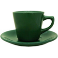 Hunter Green Short Restaurant Cup Saucer